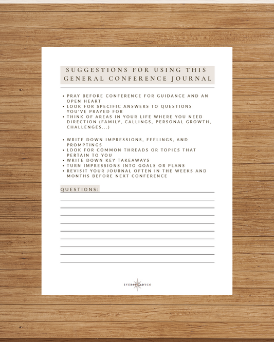 General Conference Study Journal – October 2025 Edition